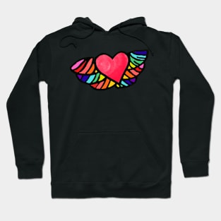 Rainbow Heart♥:. Hoodie